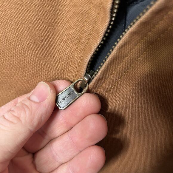 Carhartt Canvas Quilt-Lined Jacket “Tan Brown” - Picture 4 of 5